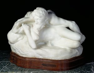 Psique-Primavera, também conhecida como a Ninfa Surprised, ou The Spring, 1886 (mármore)